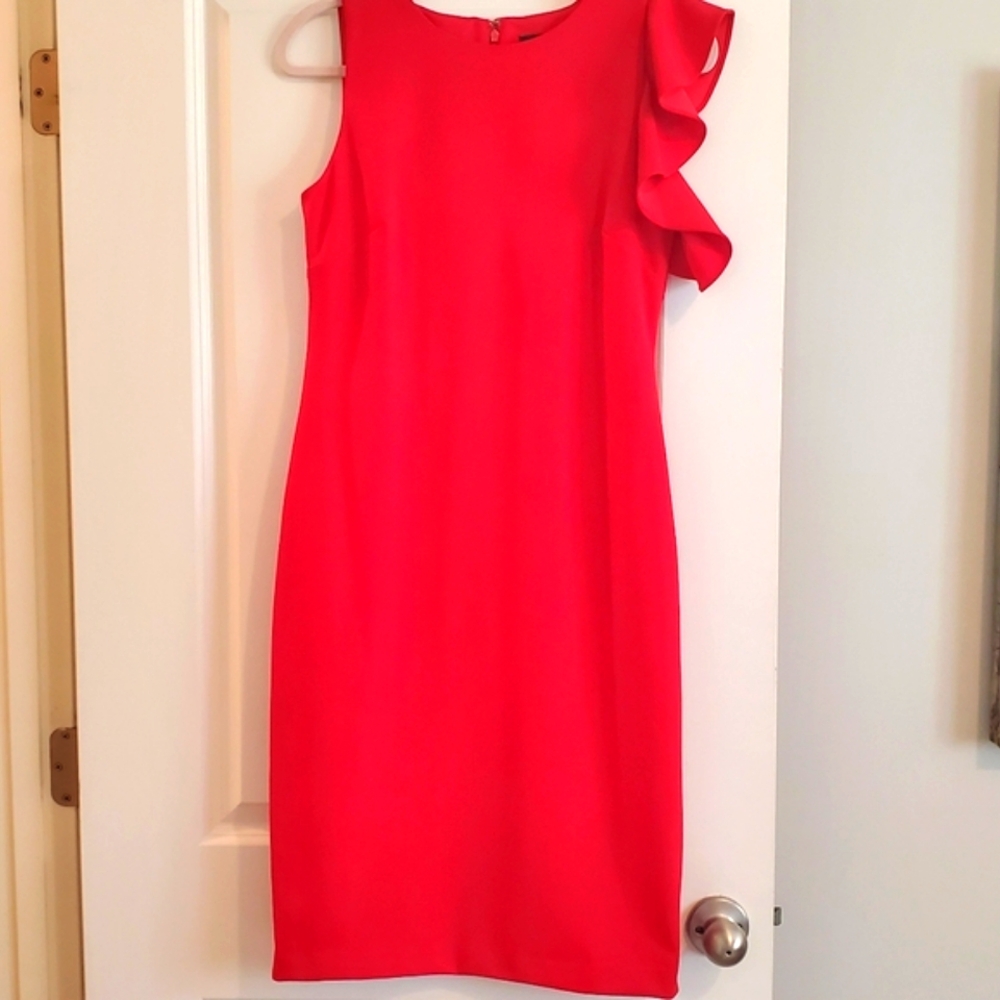 Tahari red dress, size 6